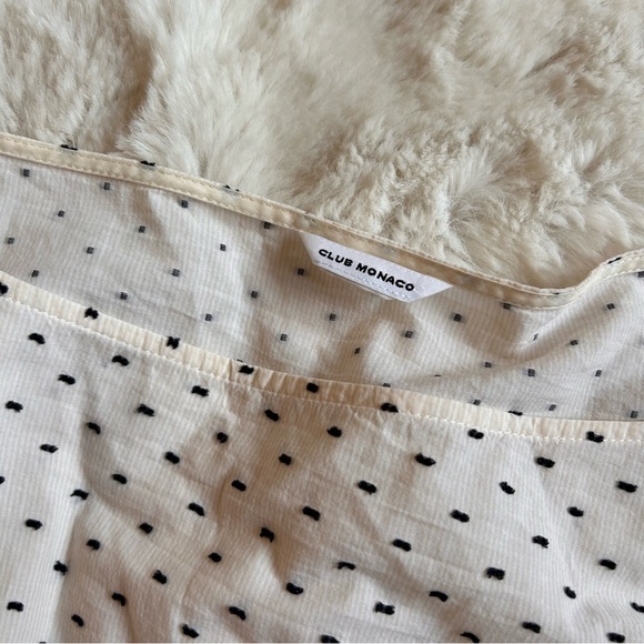 Club Monaco Polka Dot Tiered Top - Picture 6 of 8